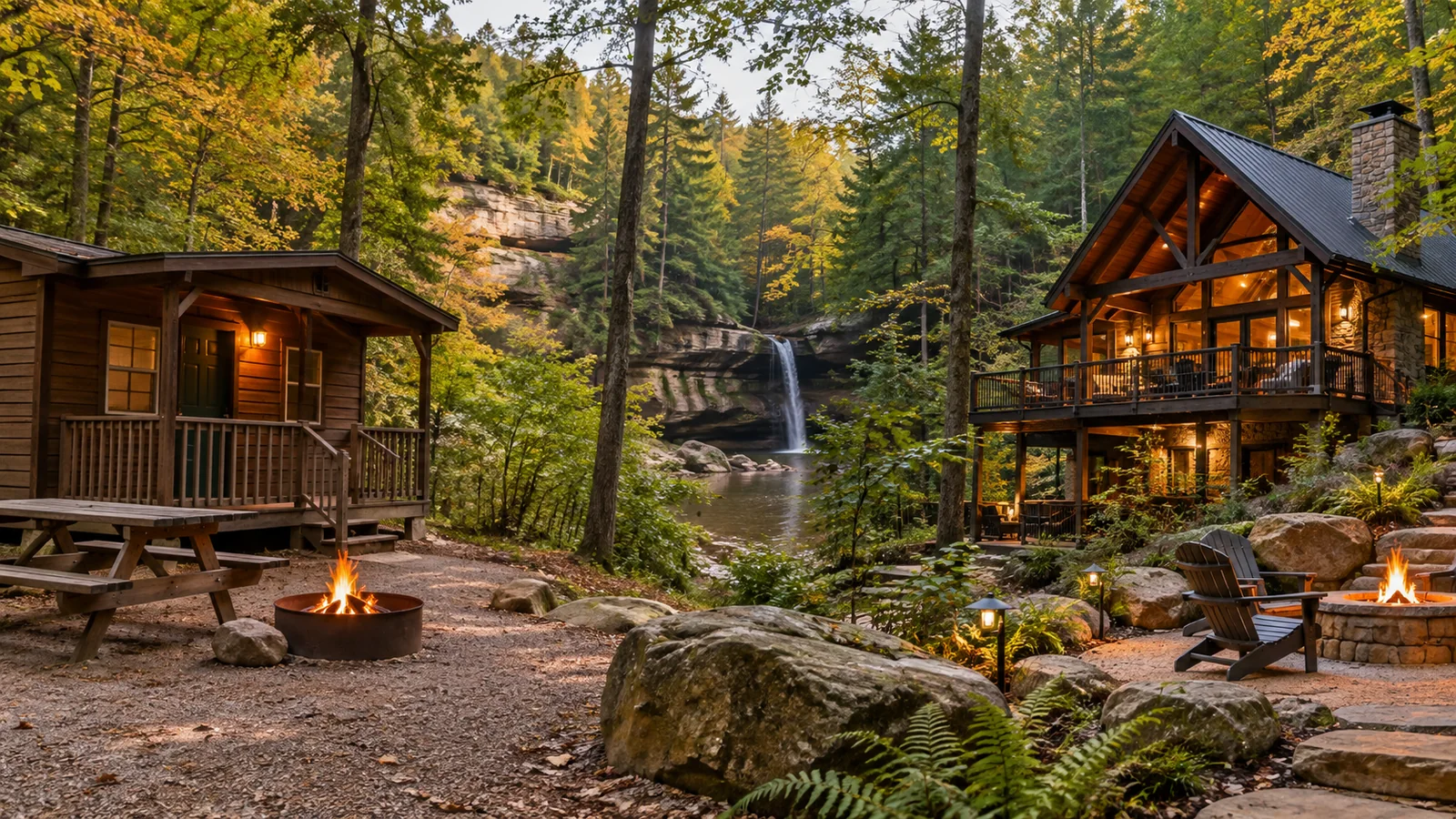 Hocking Hills State Park Cabins vs. Private Cabins: What Actually Changes About Your Trip